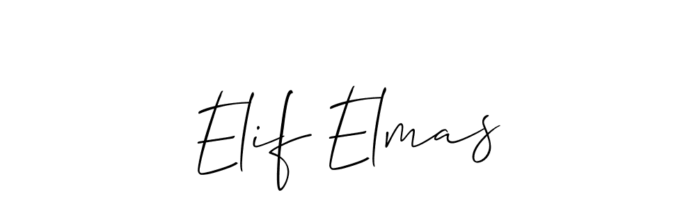 Design your own signature with our free online signature maker. With this signature software, you can create a handwritten (Allison_Script) signature for name Elif Elmas. Elif Elmas signature style 2 images and pictures png