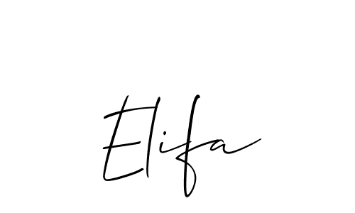 You should practise on your own different ways (Allison_Script) to write your name (Elifa) in signature. don't let someone else do it for you. Elifa signature style 2 images and pictures png