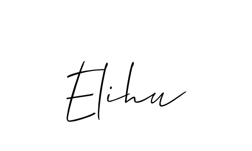 if you are searching for the best signature style for your name Elihu. so please give up your signature search. here we have designed multiple signature styles  using Allison_Script. Elihu signature style 2 images and pictures png