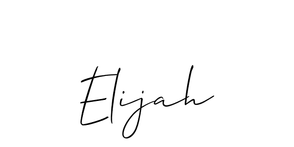 How to make Elijah signature? Allison_Script is a professional autograph style. Create handwritten signature for Elijah name. Elijah signature style 2 images and pictures png