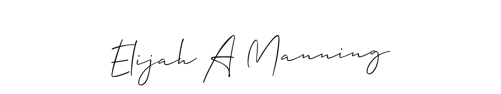 It looks lik you need a new signature style for name Elijah A Manning. Design unique handwritten (Allison_Script) signature with our free signature maker in just a few clicks. Elijah A Manning signature style 2 images and pictures png