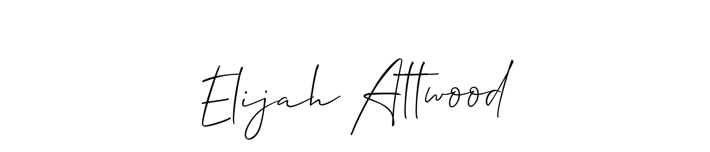 You should practise on your own different ways (Allison_Script) to write your name (Elijah Attwood) in signature. don't let someone else do it for you. Elijah Attwood signature style 2 images and pictures png