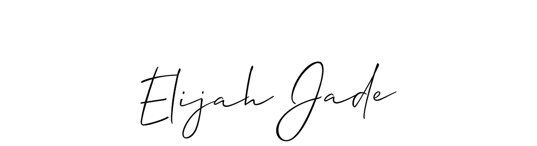 Also You can easily find your signature by using the search form. We will create Elijah Jade name handwritten signature images for you free of cost using Allison_Script sign style. Elijah Jade signature style 2 images and pictures png