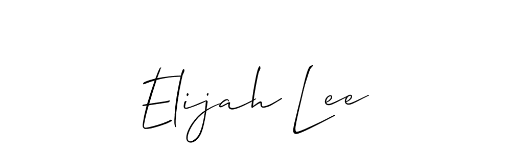 You should practise on your own different ways (Allison_Script) to write your name (Elijah Lee) in signature. don't let someone else do it for you. Elijah Lee signature style 2 images and pictures png