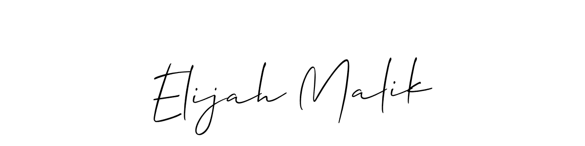 How to make Elijah Malik name signature. Use Allison_Script style for creating short signs online. This is the latest handwritten sign. Elijah Malik signature style 2 images and pictures png