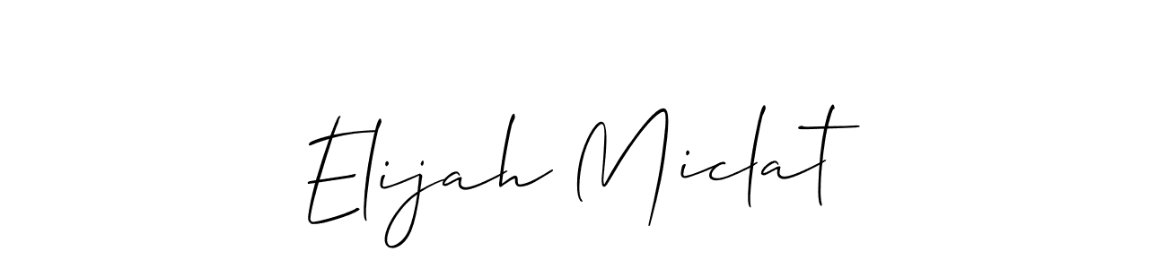 This is the best signature style for the Elijah Miclat name. Also you like these signature font (Allison_Script). Mix name signature. Elijah Miclat signature style 2 images and pictures png