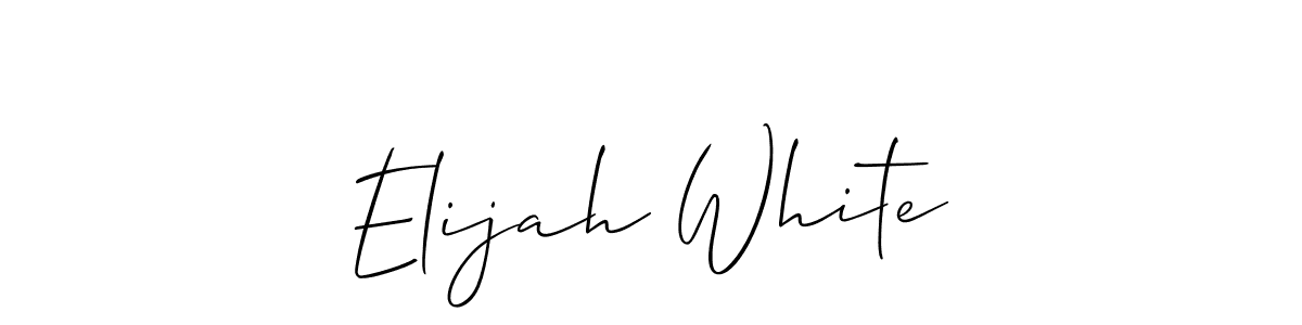 Make a beautiful signature design for name Elijah White. Use this online signature maker to create a handwritten signature for free. Elijah White signature style 2 images and pictures png