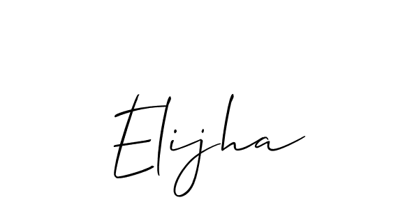 Best and Professional Signature Style for Elijha. Allison_Script Best Signature Style Collection. Elijha signature style 2 images and pictures png