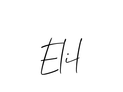 Make a short Elil signature style. Manage your documents anywhere anytime using Allison_Script. Create and add eSignatures, submit forms, share and send files easily. Elil signature style 2 images and pictures png