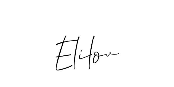 Check out images of Autograph of Elilov name. Actor Elilov Signature Style. Allison_Script is a professional sign style online. Elilov signature style 2 images and pictures png
