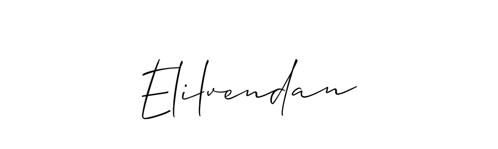 if you are searching for the best signature style for your name Elilvendan. so please give up your signature search. here we have designed multiple signature styles  using Allison_Script. Elilvendan signature style 2 images and pictures png