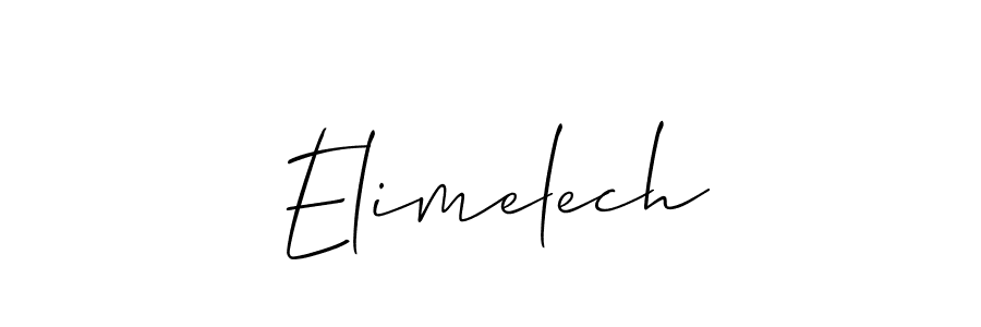 The best way (Allison_Script) to make a short signature is to pick only two or three words in your name. The name Elimelech include a total of six letters. For converting this name. Elimelech signature style 2 images and pictures png
