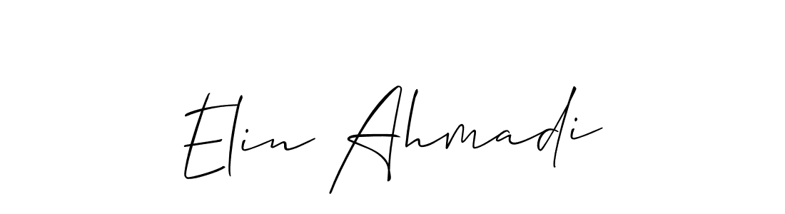 See photos of Elin Ahmadi official signature by Spectra . Check more albums & portfolios. Read reviews & check more about Allison_Script font. Elin Ahmadi signature style 2 images and pictures png