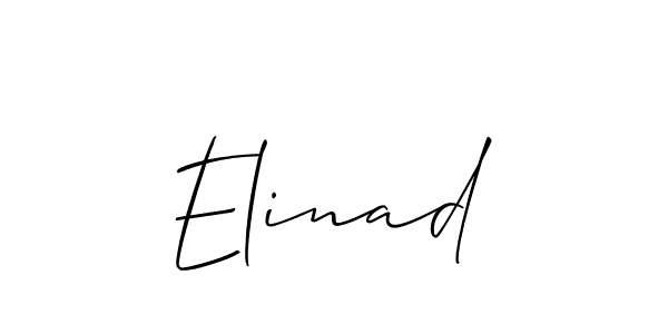 Design your own signature with our free online signature maker. With this signature software, you can create a handwritten (Allison_Script) signature for name Elinad. Elinad signature style 2 images and pictures png