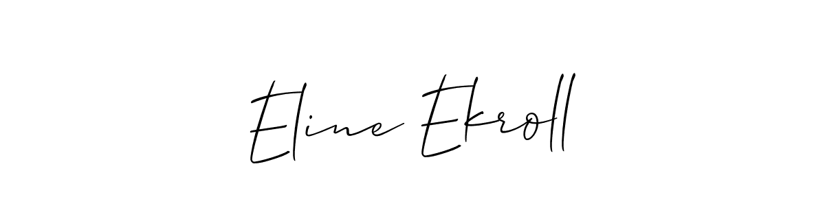 Best and Professional Signature Style for Eline Ekroll. Allison_Script Best Signature Style Collection. Eline Ekroll signature style 2 images and pictures png