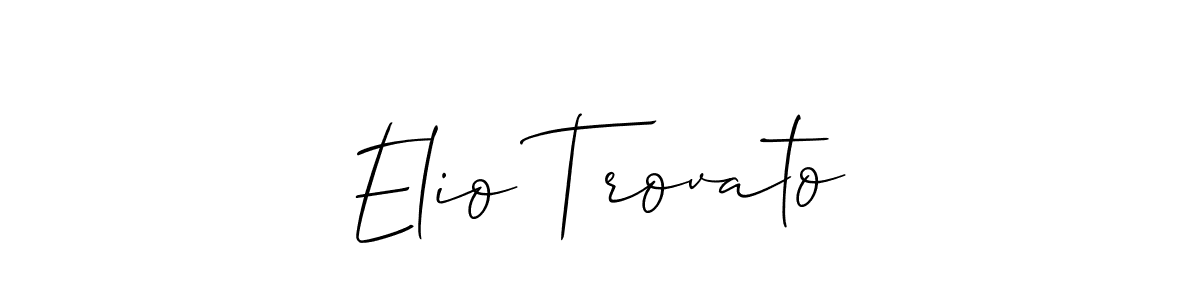 Make a beautiful signature design for name Elio Trovato. Use this online signature maker to create a handwritten signature for free. Elio Trovato signature style 2 images and pictures png