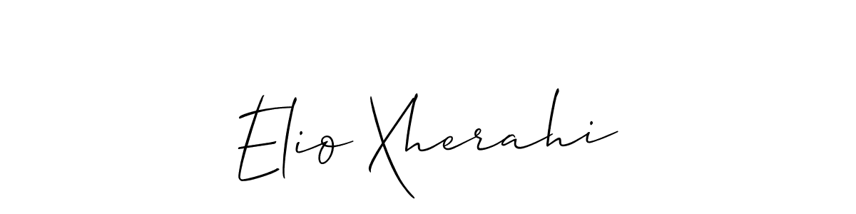 Also we have Elio Xherahi name is the best signature style. Create professional handwritten signature collection using Allison_Script autograph style. Elio Xherahi signature style 2 images and pictures png
