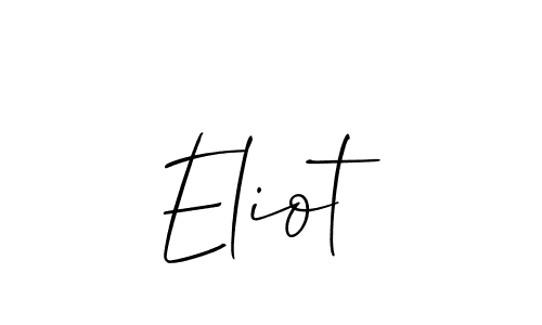 How to make Eliot name signature. Use Allison_Script style for creating short signs online. This is the latest handwritten sign. Eliot signature style 2 images and pictures png