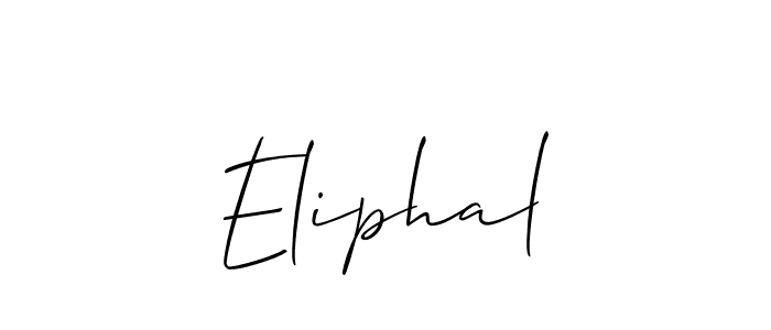 It looks lik you need a new signature style for name Eliphal. Design unique handwritten (Allison_Script) signature with our free signature maker in just a few clicks. Eliphal signature style 2 images and pictures png