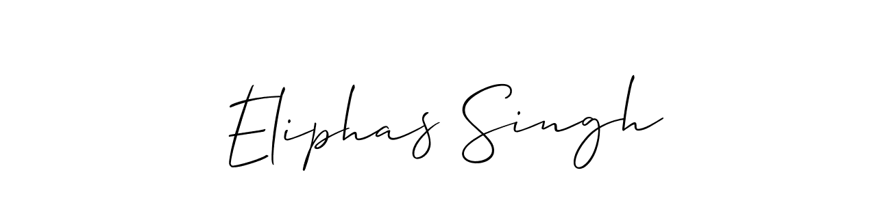 Also You can easily find your signature by using the search form. We will create Eliphas Singh name handwritten signature images for you free of cost using Allison_Script sign style. Eliphas Singh signature style 2 images and pictures png