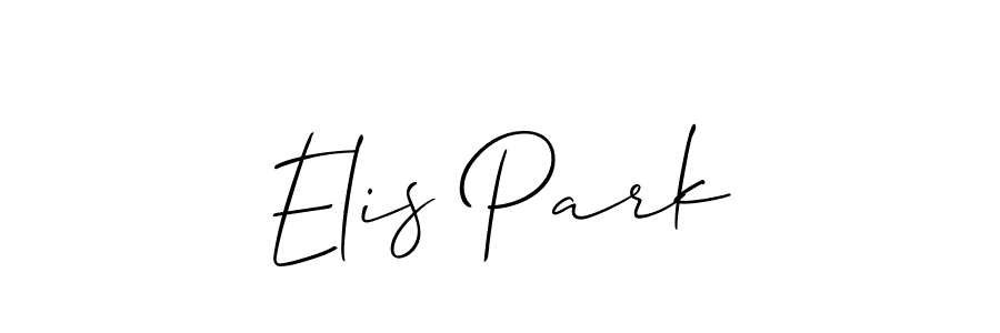 How to Draw Elis Park signature style? Allison_Script is a latest design signature styles for name Elis Park. Elis Park signature style 2 images and pictures png