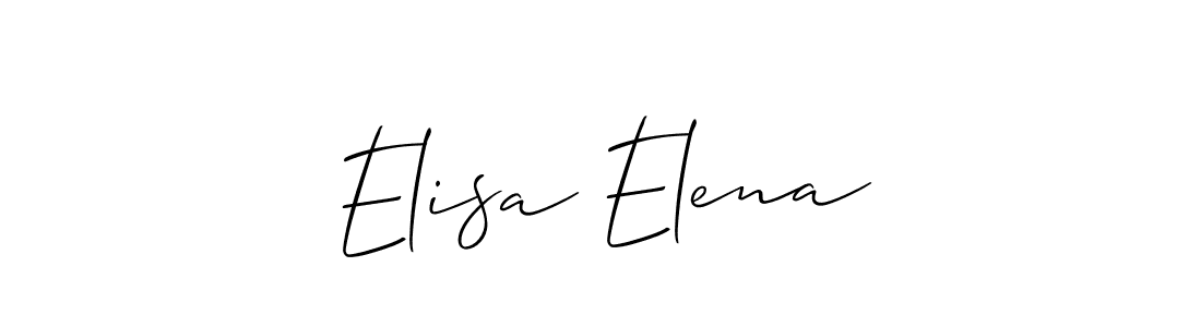 Also You can easily find your signature by using the search form. We will create Elisa Elena name handwritten signature images for you free of cost using Allison_Script sign style. Elisa Elena signature style 2 images and pictures png