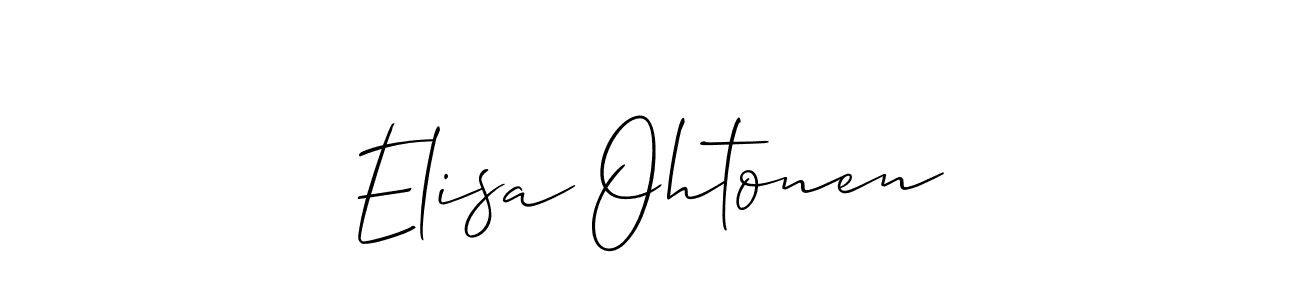 You can use this online signature creator to create a handwritten signature for the name Elisa Ohtonen. This is the best online autograph maker. Elisa Ohtonen signature style 2 images and pictures png