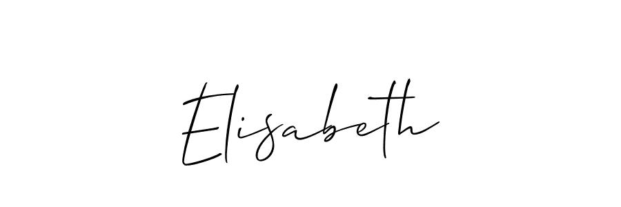 Allison_Script is a professional signature style that is perfect for those who want to add a touch of class to their signature. It is also a great choice for those who want to make their signature more unique. Get Elisabeth name to fancy signature for free. Elisabeth signature style 2 images and pictures png