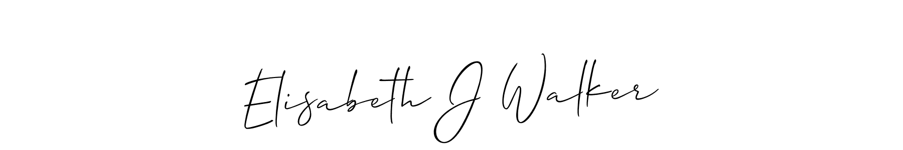 How to Draw Elisabeth J Walker signature style? Allison_Script is a latest design signature styles for name Elisabeth J Walker. Elisabeth J Walker signature style 2 images and pictures png