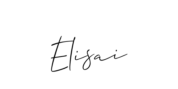 How to make Elisai signature? Allison_Script is a professional autograph style. Create handwritten signature for Elisai name. Elisai signature style 2 images and pictures png