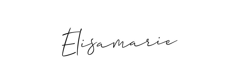 Create a beautiful signature design for name Elisamarie. With this signature (Allison_Script) fonts, you can make a handwritten signature for free. Elisamarie signature style 2 images and pictures png