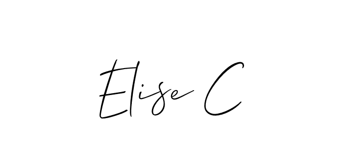 See photos of Elise C official signature by Spectra . Check more albums & portfolios. Read reviews & check more about Allison_Script font. Elise C signature style 2 images and pictures png