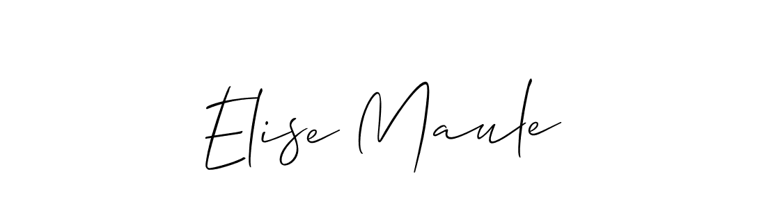 Make a beautiful signature design for name Elise Maule. Use this online signature maker to create a handwritten signature for free. Elise Maule signature style 2 images and pictures png