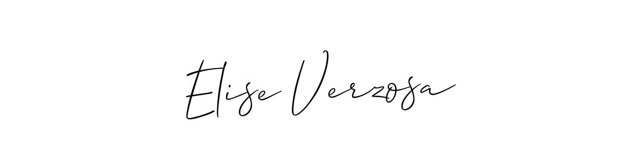 Best and Professional Signature Style for Elise Verzosa. Allison_Script Best Signature Style Collection. Elise Verzosa signature style 2 images and pictures png