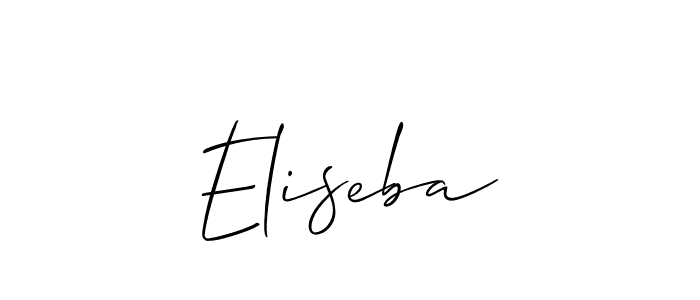 Eliseba stylish signature style. Best Handwritten Sign (Allison_Script) for my name. Handwritten Signature Collection Ideas for my name Eliseba. Eliseba signature style 2 images and pictures png