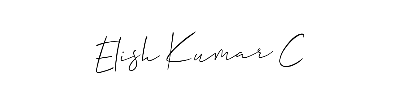 See photos of Elish Kumar C official signature by Spectra . Check more albums & portfolios. Read reviews & check more about Allison_Script font. Elish Kumar C signature style 2 images and pictures png