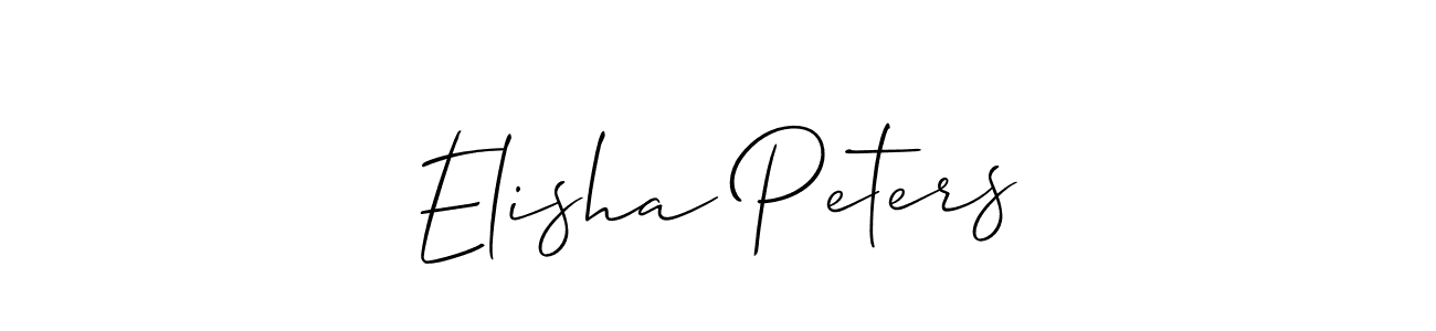 Create a beautiful signature design for name Elisha Peters. With this signature (Allison_Script) fonts, you can make a handwritten signature for free. Elisha Peters signature style 2 images and pictures png