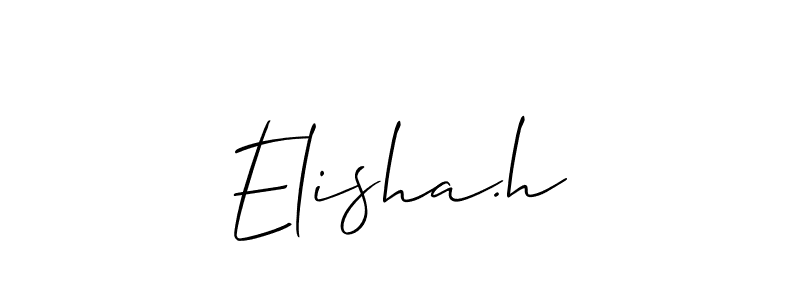 It looks lik you need a new signature style for name Elisha.h. Design unique handwritten (Allison_Script) signature with our free signature maker in just a few clicks. Elisha.h signature style 2 images and pictures png