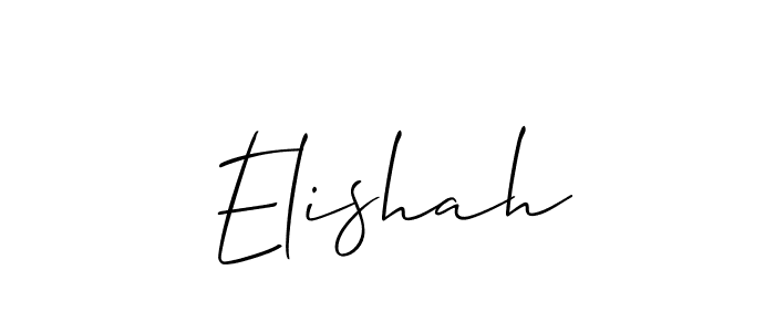 Make a beautiful signature design for name Elishah. With this signature (Allison_Script) style, you can create a handwritten signature for free. Elishah signature style 2 images and pictures png