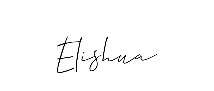 How to make Elishua name signature. Use Allison_Script style for creating short signs online. This is the latest handwritten sign. Elishua signature style 2 images and pictures png