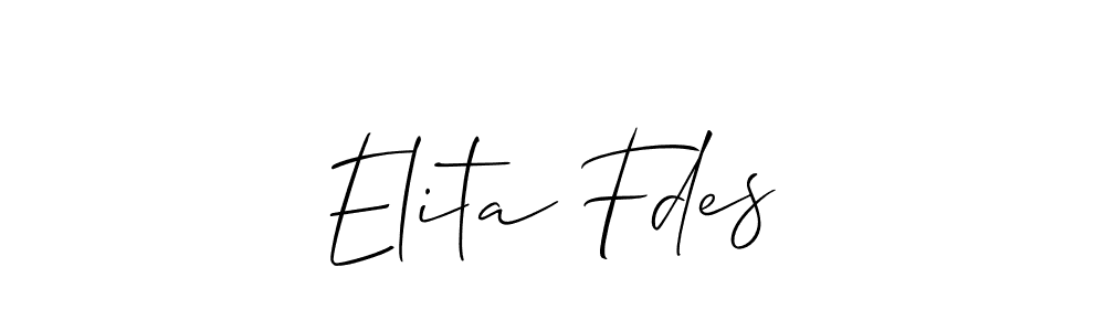 You can use this online signature creator to create a handwritten signature for the name Elita Fdes. This is the best online autograph maker. Elita Fdes signature style 2 images and pictures png