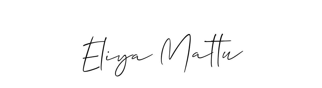 Best and Professional Signature Style for Eliya Mattu. Allison_Script Best Signature Style Collection. Eliya Mattu signature style 2 images and pictures png