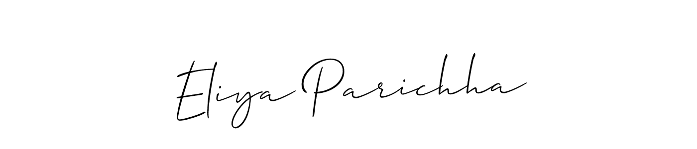 Check out images of Autograph of Eliya Parichha name. Actor Eliya Parichha Signature Style. Allison_Script is a professional sign style online. Eliya Parichha signature style 2 images and pictures png