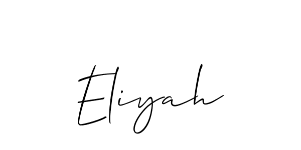 Best and Professional Signature Style for Eliyah. Allison_Script Best Signature Style Collection. Eliyah signature style 2 images and pictures png