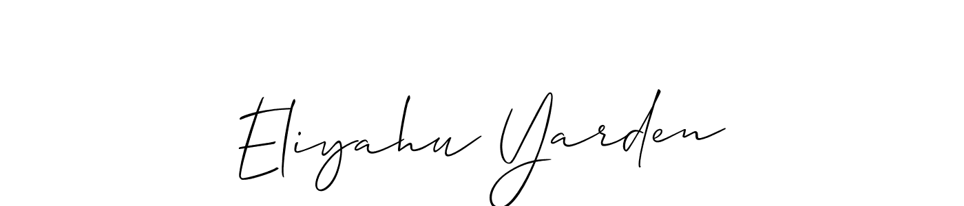 You can use this online signature creator to create a handwritten signature for the name Eliyahu Yarden. This is the best online autograph maker. Eliyahu Yarden signature style 2 images and pictures png