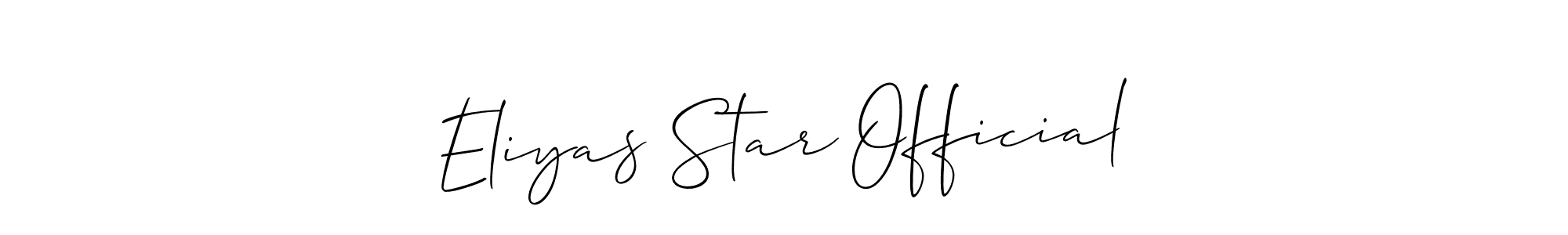 How to Draw Eliyas Star Official signature style? Allison_Script is a latest design signature styles for name Eliyas Star Official. Eliyas Star Official signature style 2 images and pictures png