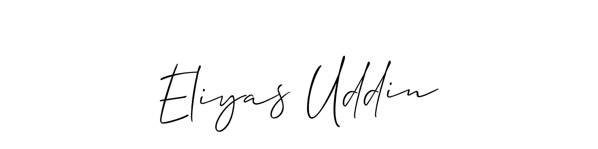 Eliyas Uddin stylish signature style. Best Handwritten Sign (Allison_Script) for my name. Handwritten Signature Collection Ideas for my name Eliyas Uddin. Eliyas Uddin signature style 2 images and pictures png