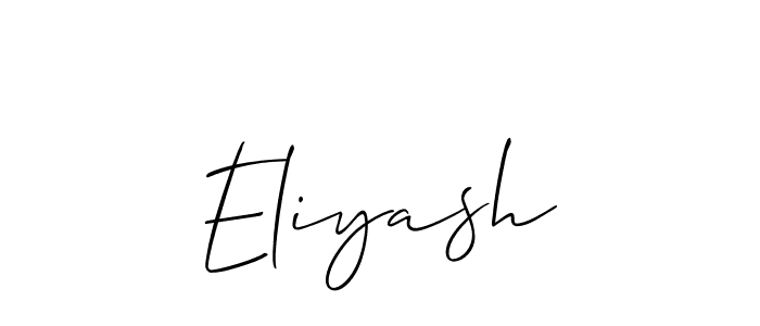 Similarly Allison_Script is the best handwritten signature design. Signature creator online .You can use it as an online autograph creator for name Eliyash. Eliyash signature style 2 images and pictures png