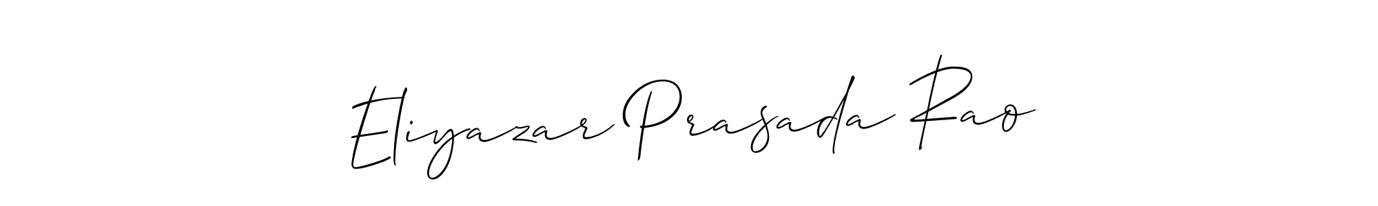 Create a beautiful signature design for name Eliyazar Prasada Rao. With this signature (Allison_Script) fonts, you can make a handwritten signature for free. Eliyazar Prasada Rao signature style 2 images and pictures png