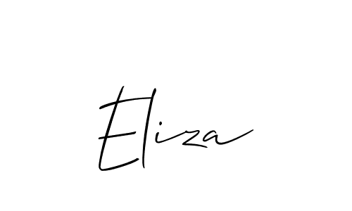 Allison_Script is a professional signature style that is perfect for those who want to add a touch of class to their signature. It is also a great choice for those who want to make their signature more unique. Get Eliza name to fancy signature for free. Eliza signature style 2 images and pictures png